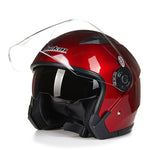 Motorcycle vintage Dual lens Helmet