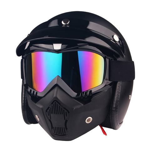 Motorcycle Goggles Colorful UV Stripe Motocross Goggles