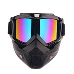 Motorcycle Goggles Colorful UV Stripe Motocross Goggles