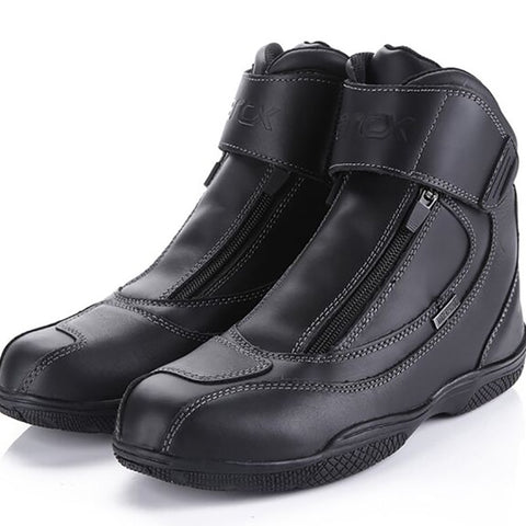 ARCX Motorcycle zipper Genuine Cow Leather Boots